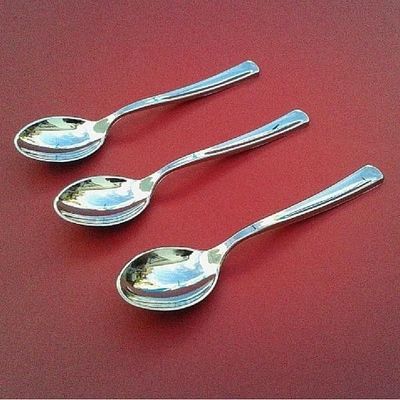 COLHER DE SOBREMESA METALIZADA 12,9 cm