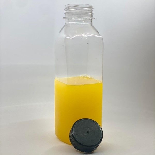 GARRAFA TRANSPARENTE COM TAMPA 400 ML