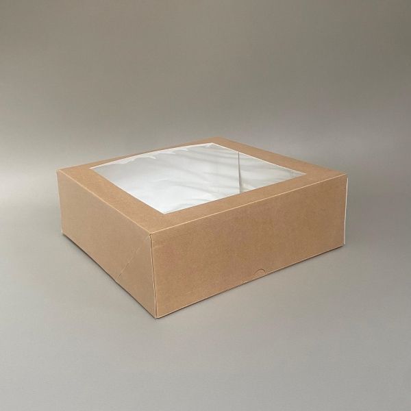 CAIXA PARA PASTELARIA COM JANELA 28 x 28 x 10 cm