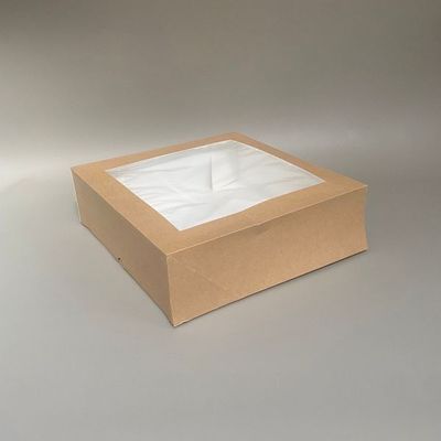 CAIXA PARA PASTELARIA COM JANELA 32 x 32 x 10 cm CAIXA PARA PASTELARIA COM JANELA 32 x 32 x 10 cm