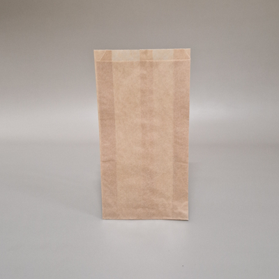 SAQUETA EM PAPEL KRAFT 12 + 5 x 22 cm