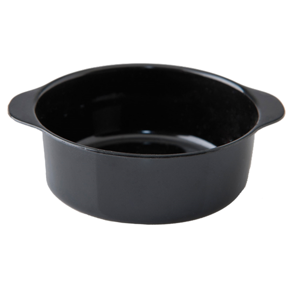 TAÇA PARA APERITIVOS PRETA COM PEGAS 52 ml