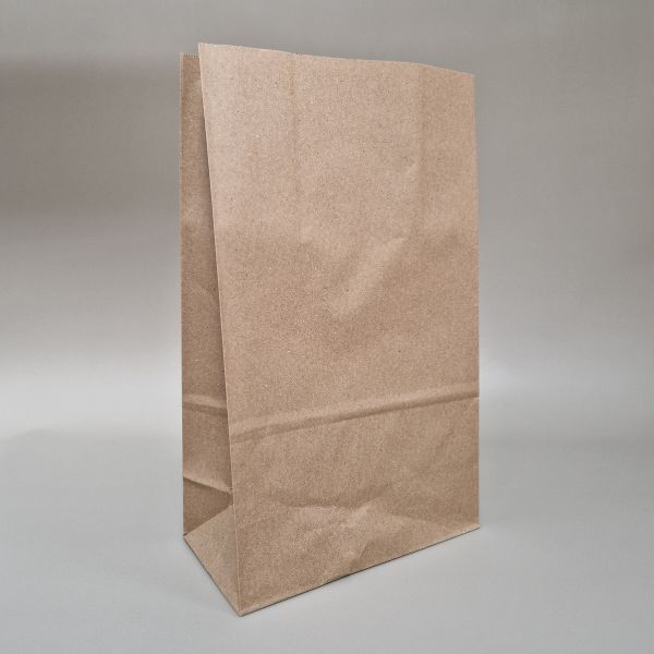 SACO "AMERICANO" KRAFT 25 + 13,5 x 43 cm