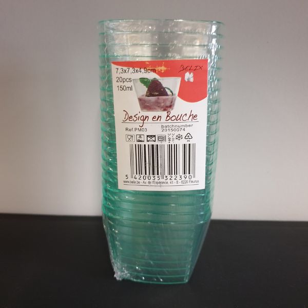 TAÇA QUADRADA 150 ml