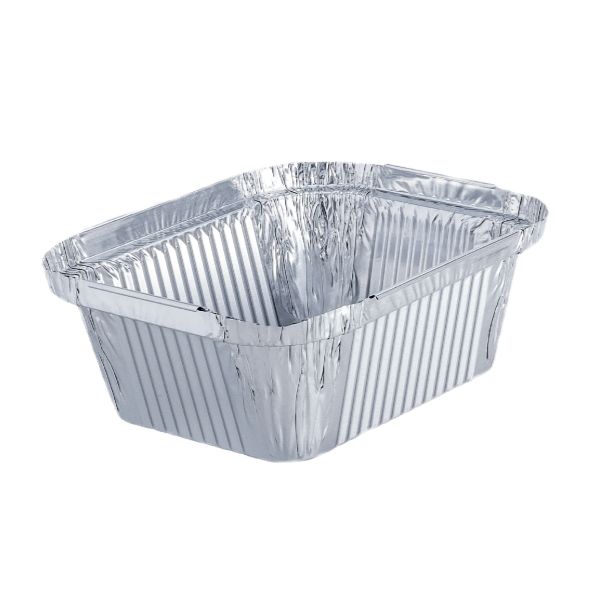 Embalagem rectangular alumínio c/ tampa 500cc