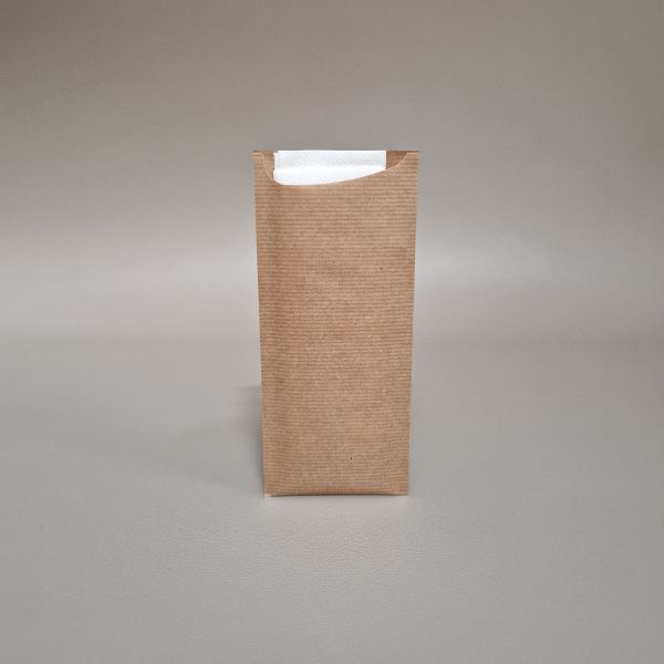 BOLSA EM PAPEL P/ TALHERES COM GUARDANAPO