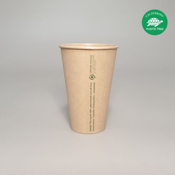 COPO PAPEL KRAFT 480 ML "PLASTIC FREE"