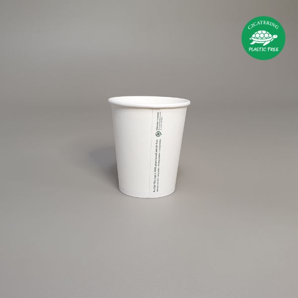 COPO PAPEL BRANCO 240 ML "PLASTIC FREE"