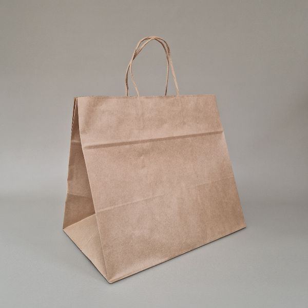 SACOS PAPEL KRAFT C/ ASAS 32 + 21 x 28,5 cm