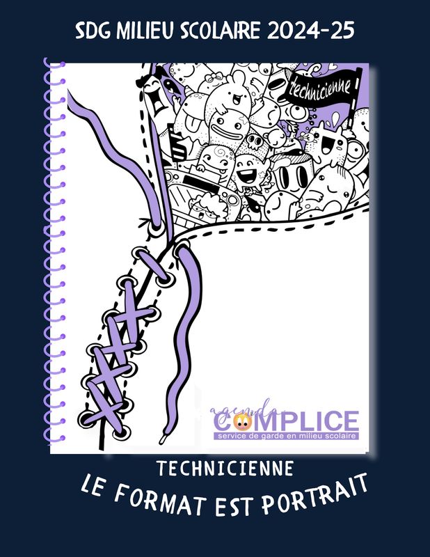 Agenda Complice Technicienne 25-26