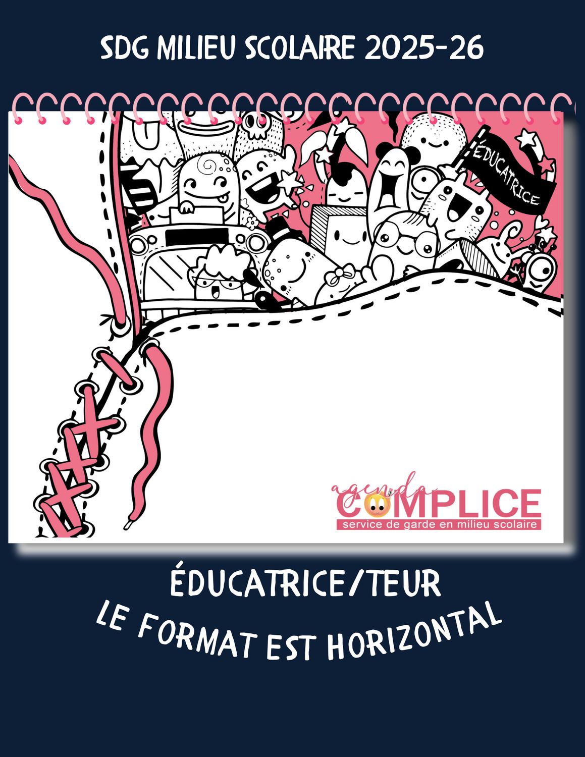 Agenda Complice de l&#39;Éducatrice 2025-26