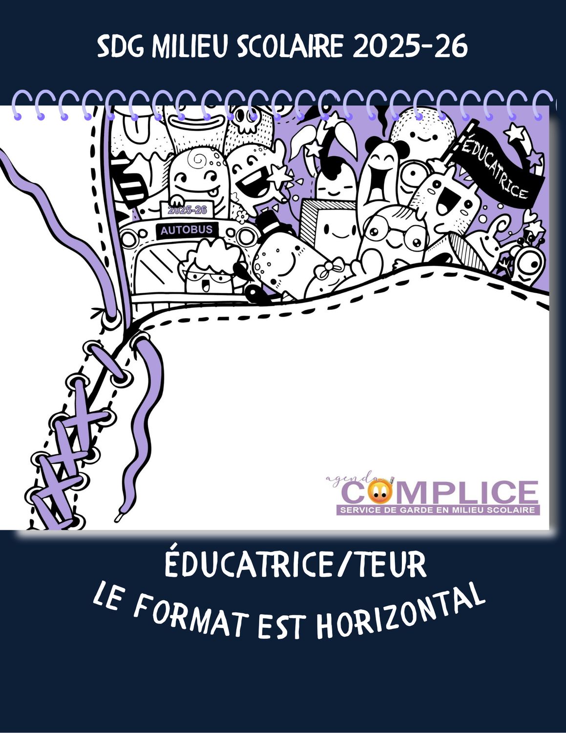 Agenda Complice de l&#39;Éducatrice 2025-26