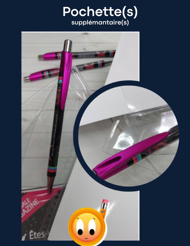 Pochette vinyle 9 x 12 ouverture vers le haut