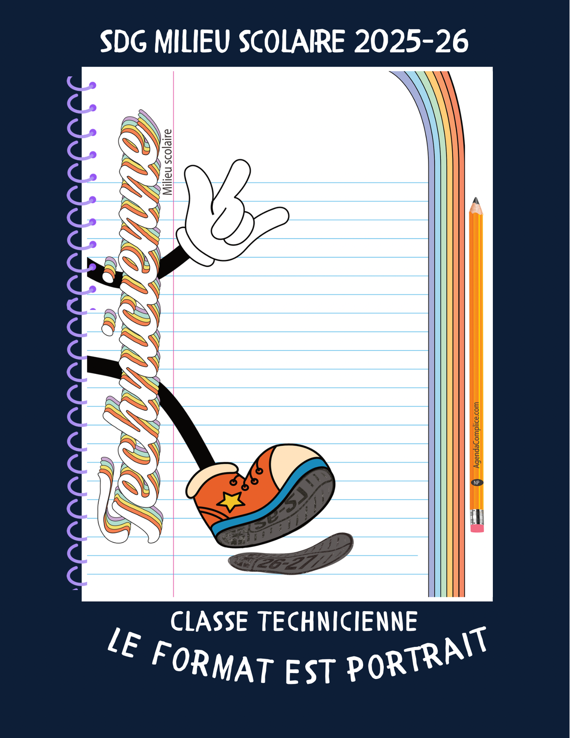 Agenda Complice Technicienne 26-27