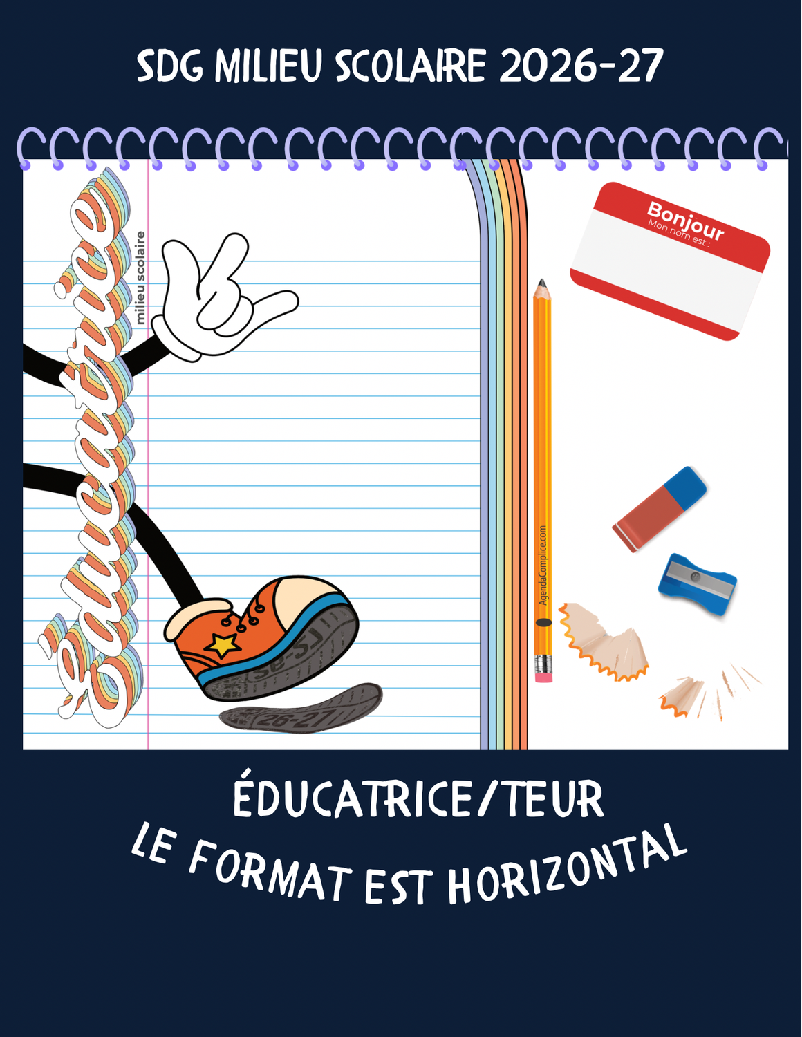 Agenda Complice de l'Éducatrice 2026-27