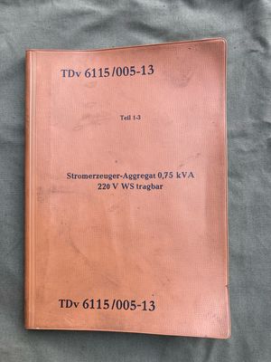 TDv Stromerzeuger 0,75 kVA 220 V