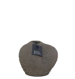 Organic Curve Vase M Dark