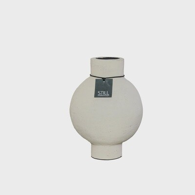 Bol Vase Oval M Beige