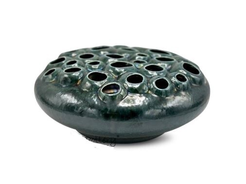 Coral Vase Dark Green