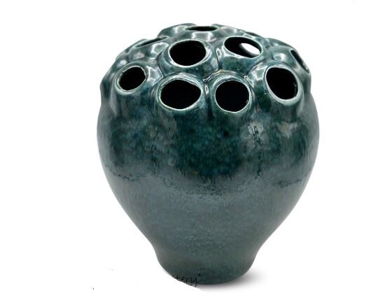 Coral Vase Dark Green XL