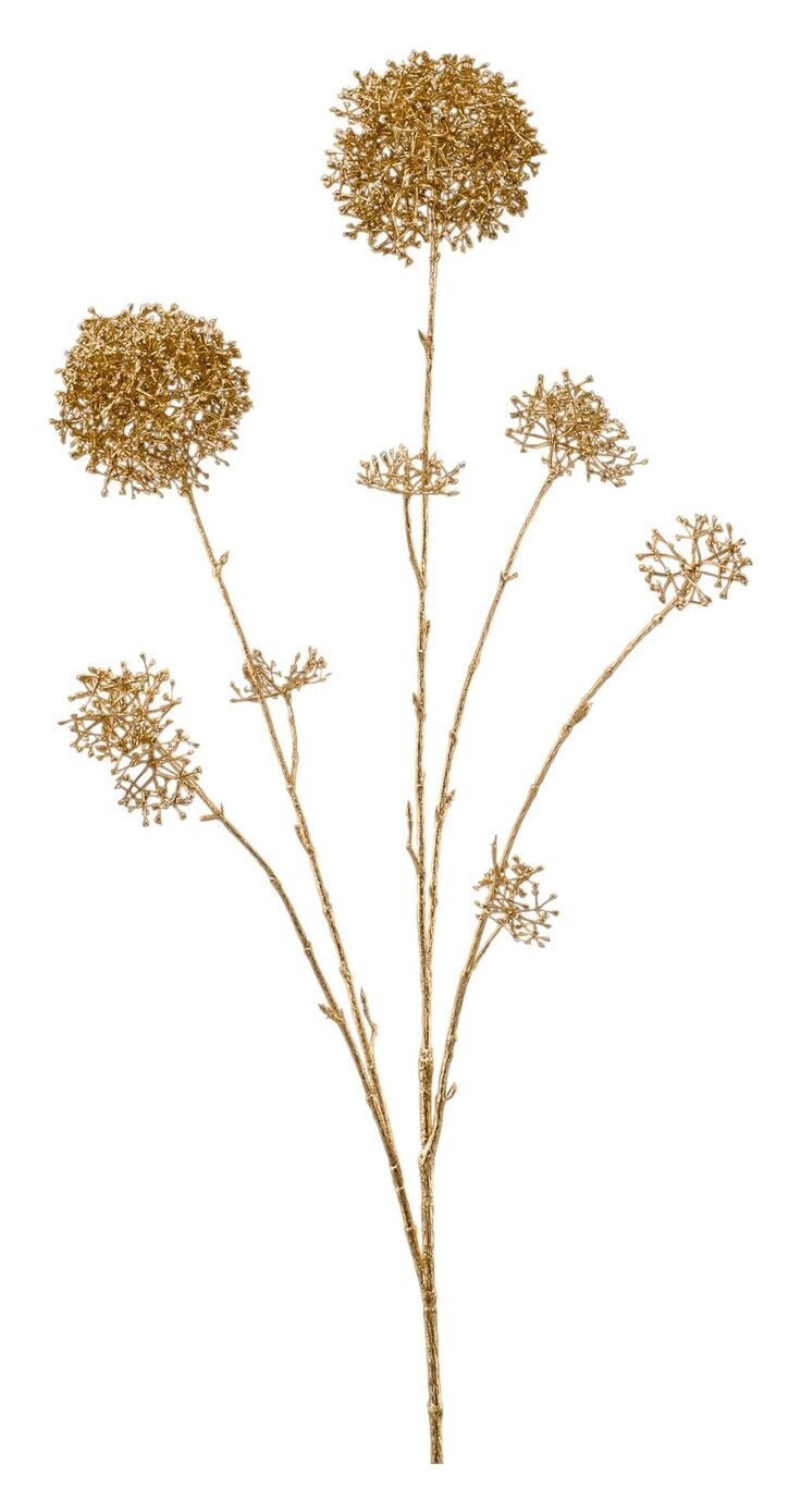 Skimmia Spray Metallic Gold