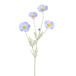 Kunstbloem Cosmos Licht Blauw