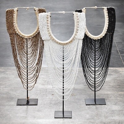 Ketting op voet Bruin / Creme