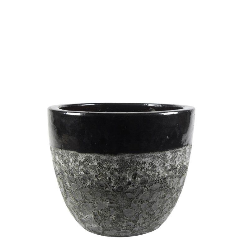 Lava Vase Black 44 x 39