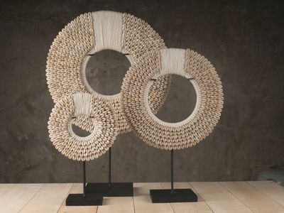 Papua Schelpenketting Wit 30 cm