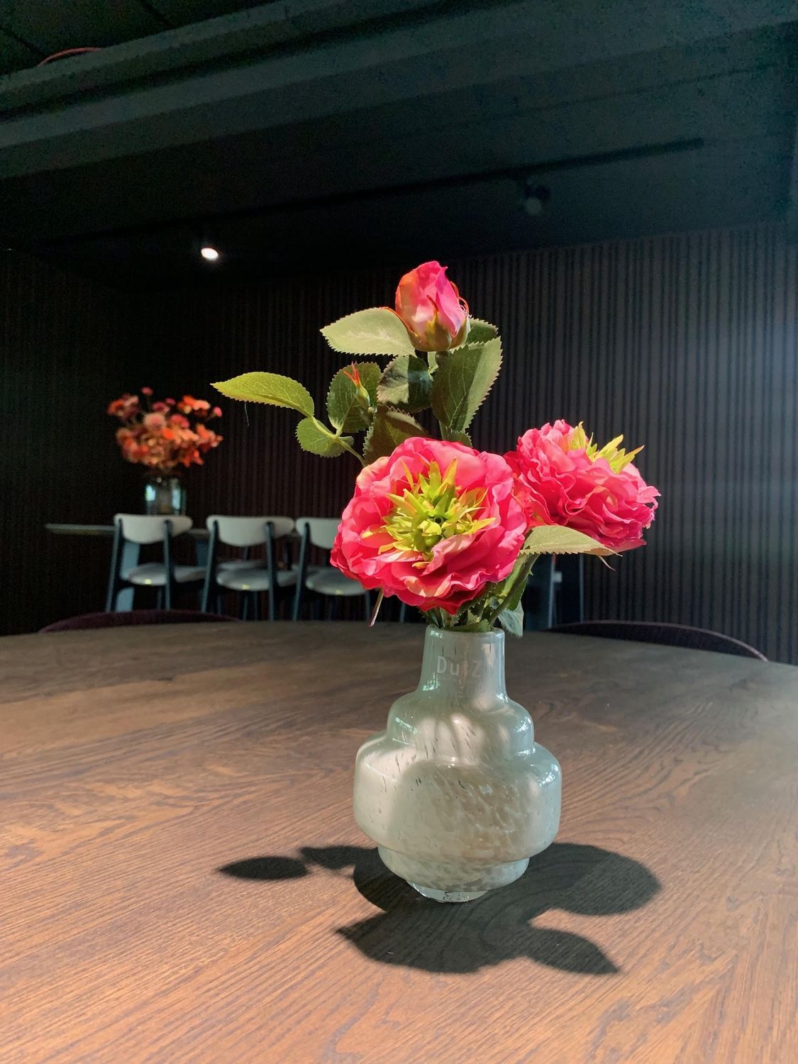 Dutz Vase Pistache opmaak div. kunstbloemen