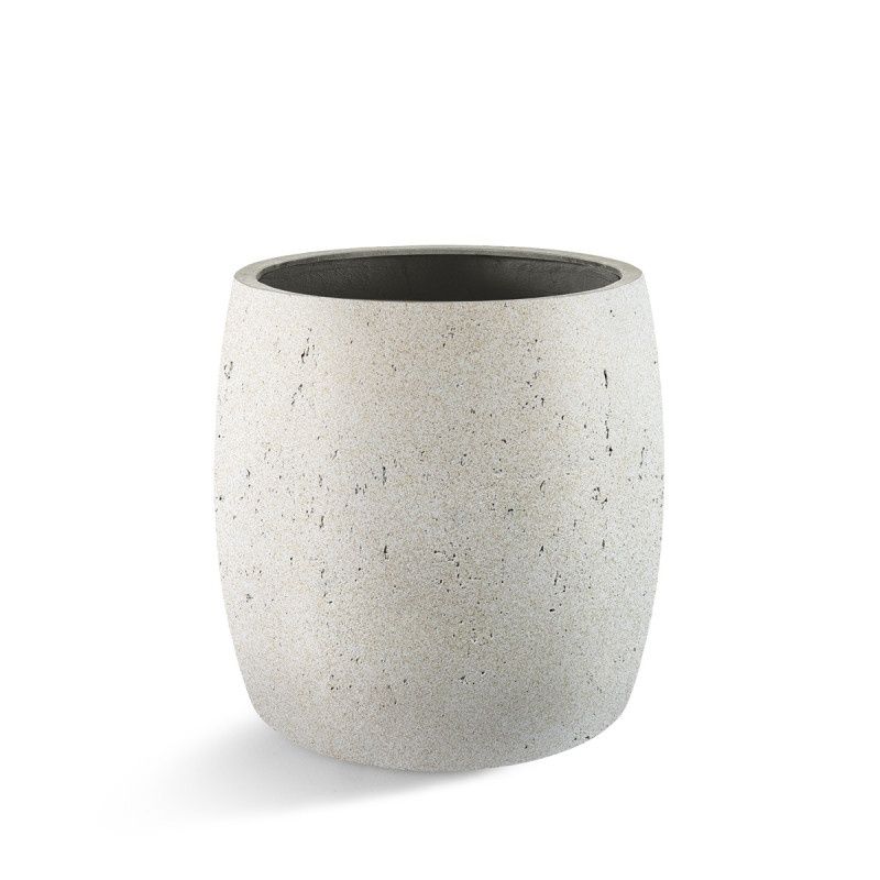 Grigio Modern Pot Antique White, Size: 34x34 cm (diameter x hoogte)