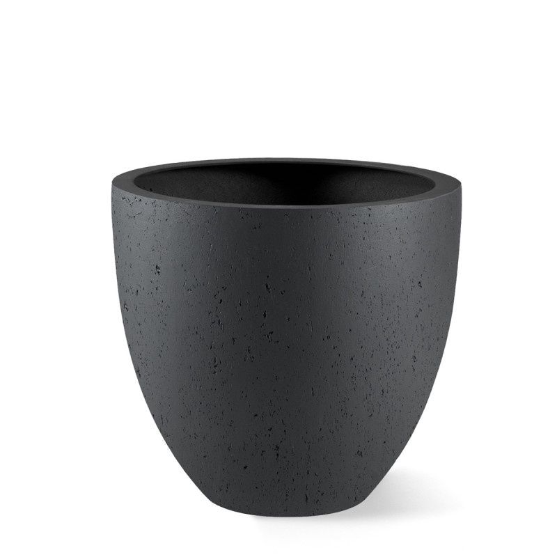 Grigio Egg Pot Anthracite, Size: 32x29 cm (diameter x hoogte)