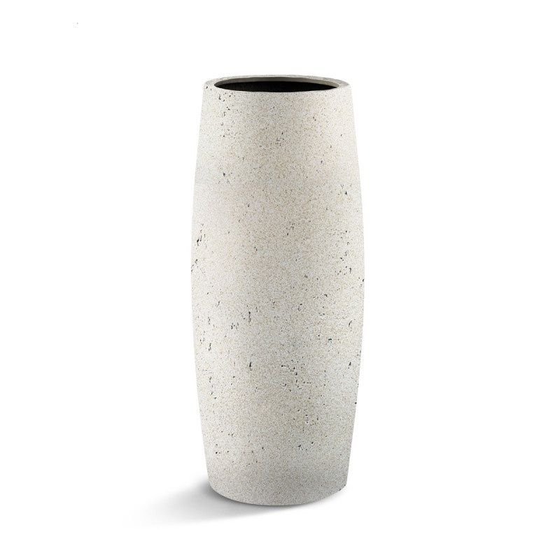 Grigio Modern Vase Antique White, Size: 30x70