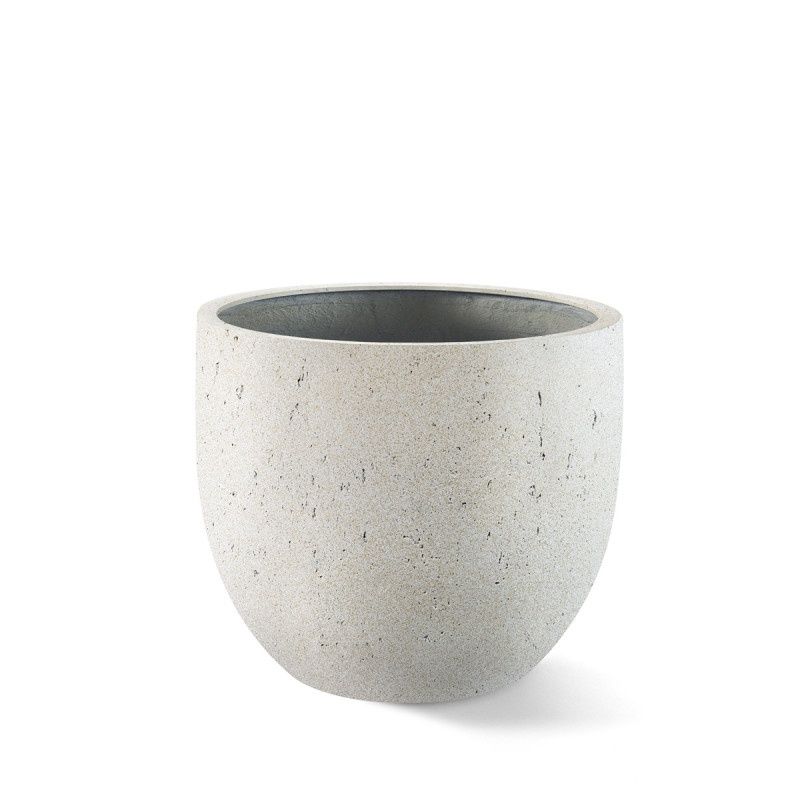Grigio New Egg Pot Antique White, Size: 36x31