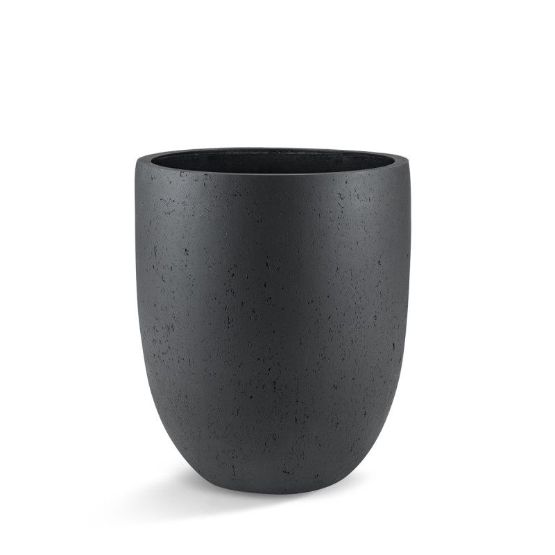 Grigio Tall Egg Pot Anthracite, Size: 30x35 cm (diameter x hoogte)