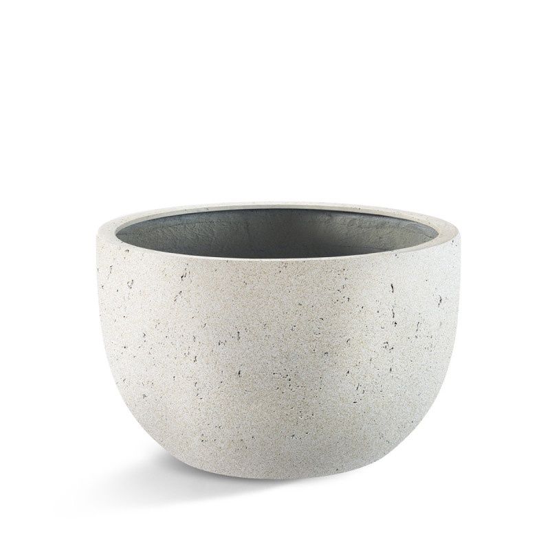 Grigio New Egg Pot Low Antique White, Size: 80x47 cm (diameter x hoogte)
