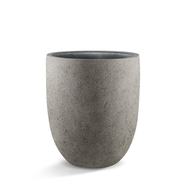 Grigio Tall Egg Pot Natural Concrete, Size: 30x35 cm (hoogte x diameter)