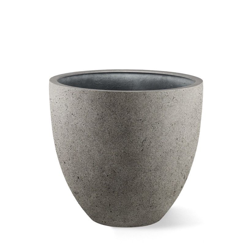 Grigio Egg Pot Natural Concrete, Size: 32x29