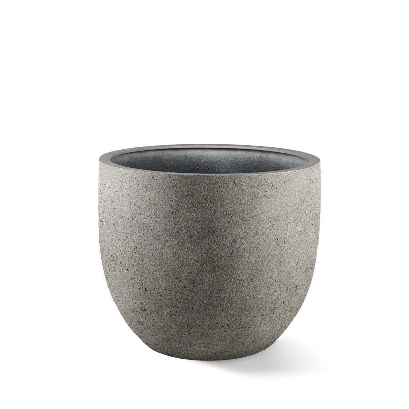 Grigio New Egg Pot Natural Concrete, Size: 36x31