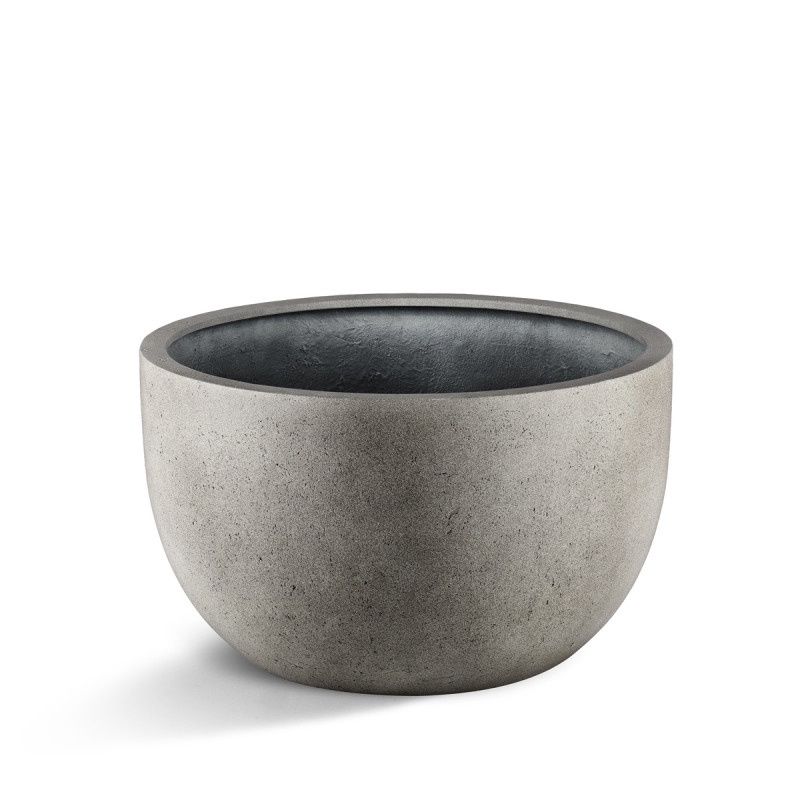 Grigio New Egg Pot Low Natural Concrete, Size: 80x47