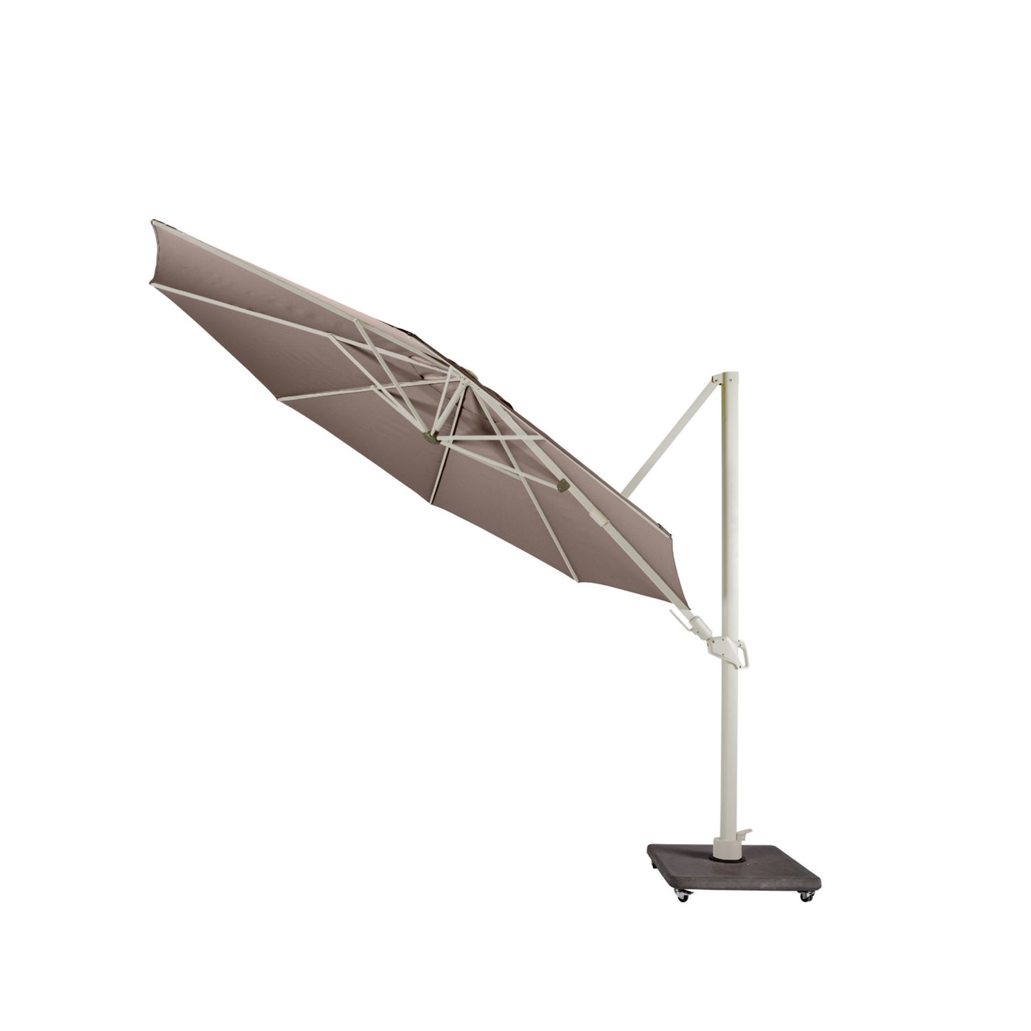 Parasol Cavalo Ø350cm, Colour: Brons / Taupe
