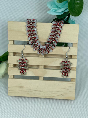 Chain Maille Bracelet And Earrings Set