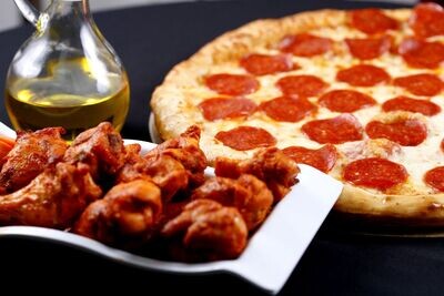More deals (single pizza and wings combos)
