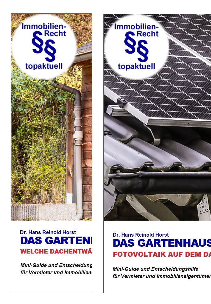 Gartenhaus – Photovoltaik und Dachentwässerung im Bundle