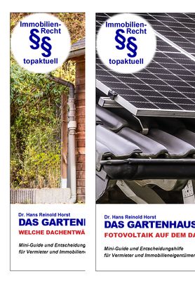 Gartenhaus – Photovoltaik und Dachentwässerung im Bundle