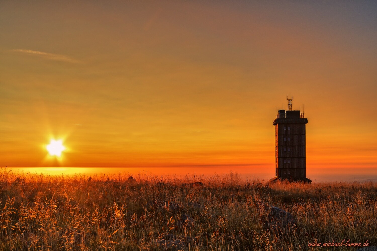 Sonnenaufgang auf dem Brocken