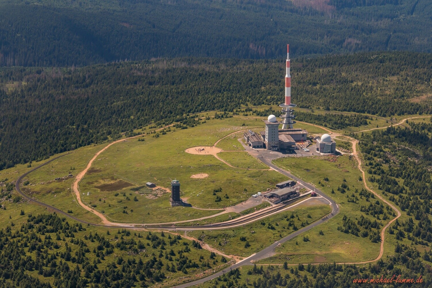 Luftaufnahme vom Brocken