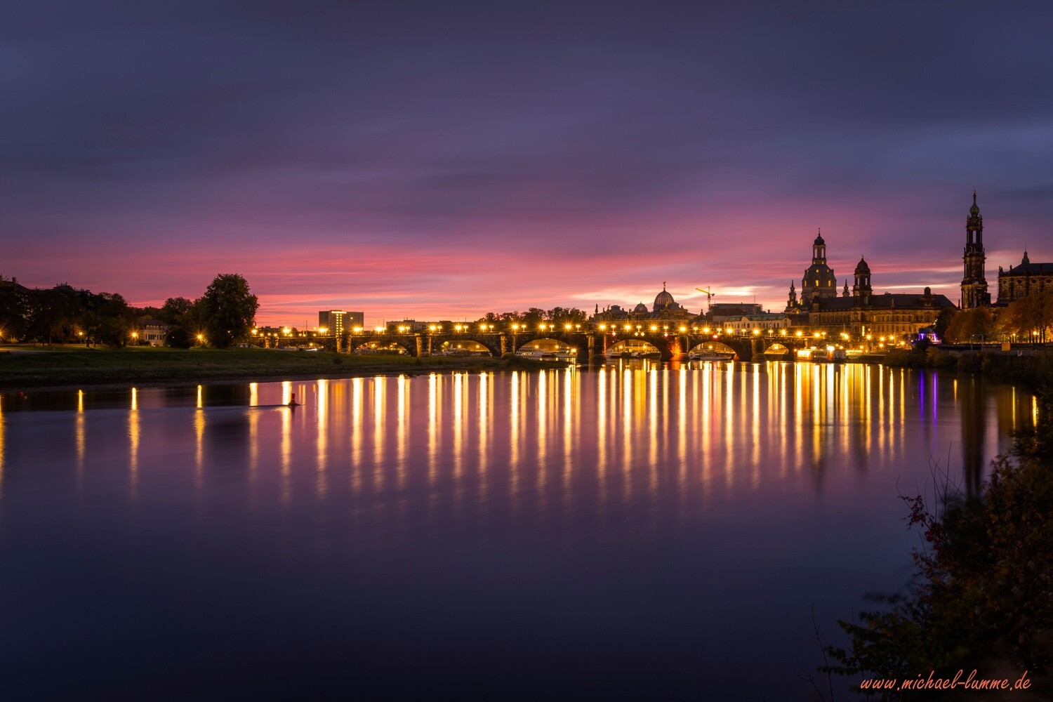 Sonnenaufgang über Dresden