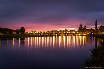 Sonnenaufgang über Dresden
