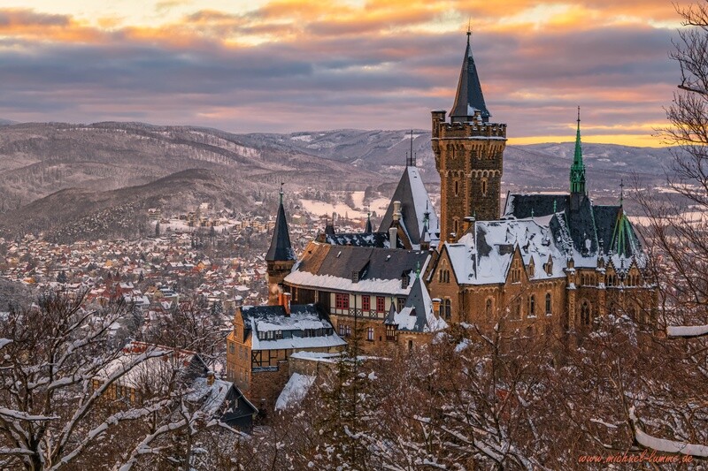 Schloß Wernigerode im Winter